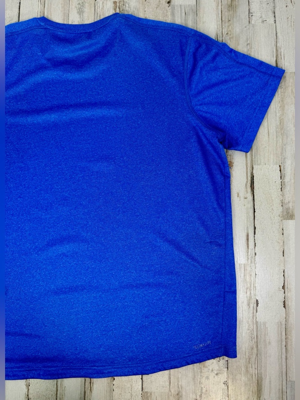 Adidas Tee Men's 2XL Blue Polyester Short Sleeve T-Shirt - Picture 9 of 10